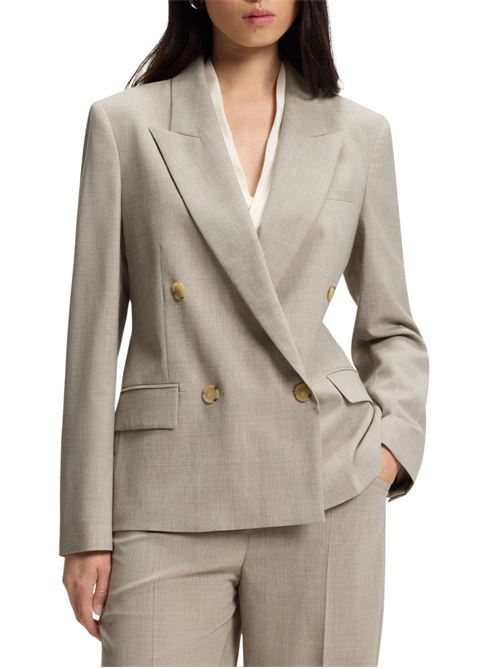 Blazer doppiopetto in lana vergine Hugo Boss | 50543302275